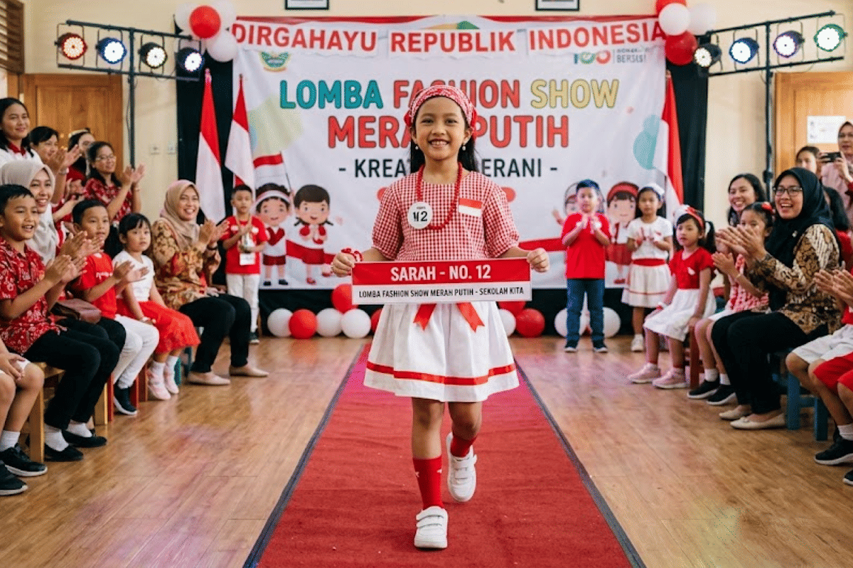 Sekolah dapat mengadakan lomba fashion show untuk anak
