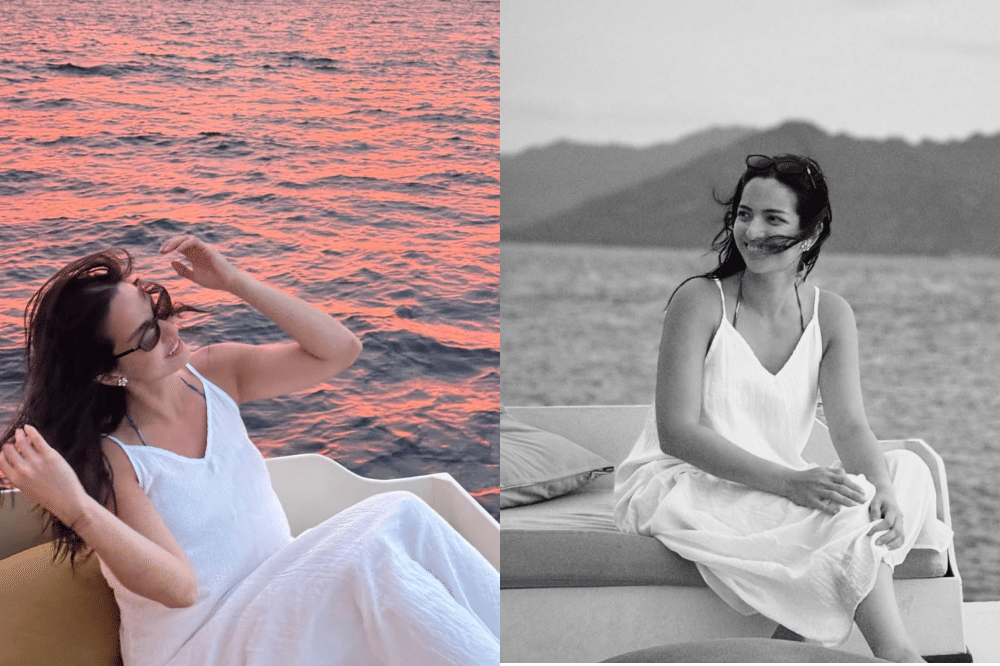 Nia Ramadhani tampil alami dengan strappy dress putih