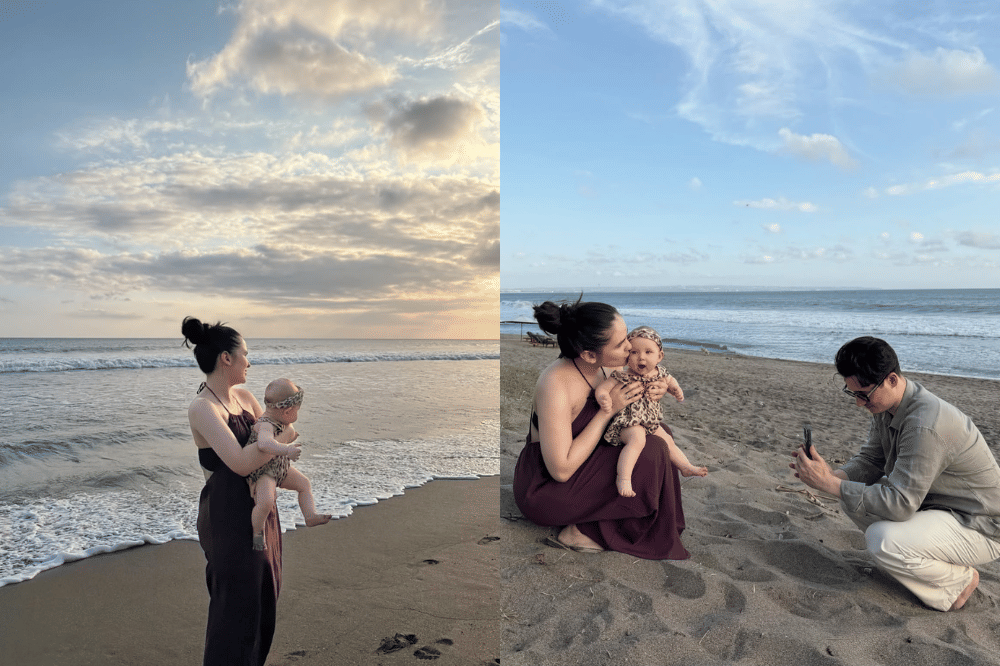 Steffi Zamora tampil manis mom-and-baby look saat momong anak