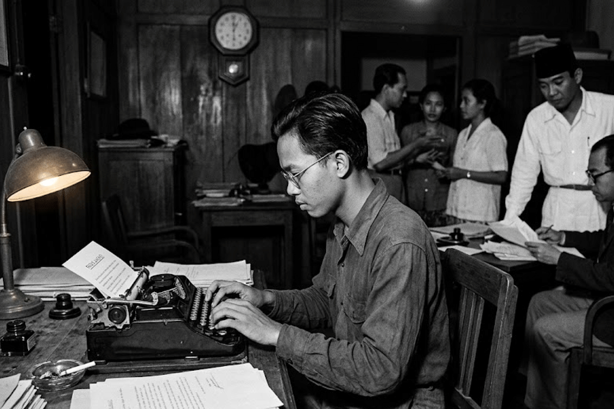 Sayuti Melik adalah orang yang mengetik naskah proklamasi