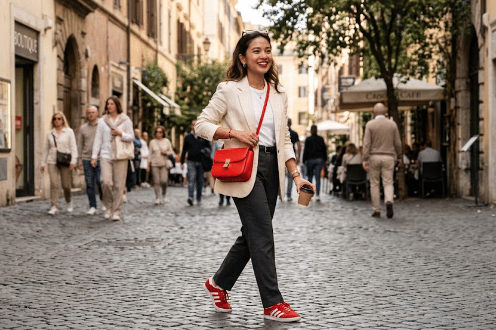 Trik Pop of Red: Satu Sentuhan Merah yang Bikin OOTD Makin Standout