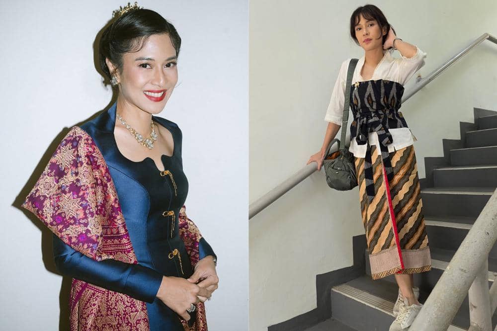 7 Inspirasi OOTD ala Dian Sastrowardoyo, Elegan dengan Sentuhan Wastra