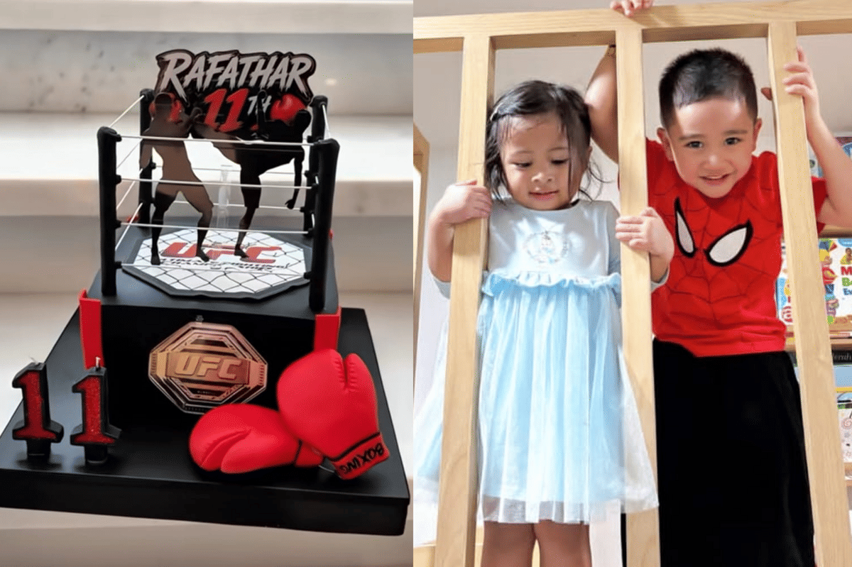 Rayyanza dan Lily ikut serta untuk memberi surprise ke Kakak sulungnya
