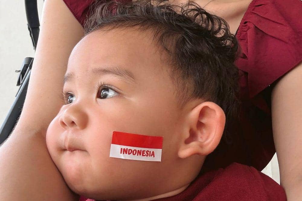 Momen Baby Arash Rayakan Hari Kemerdekaan Indonesia 2