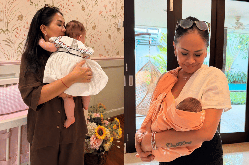 7 Foto Kedekatan Soleil dengan Mama Alyssa Daguise
