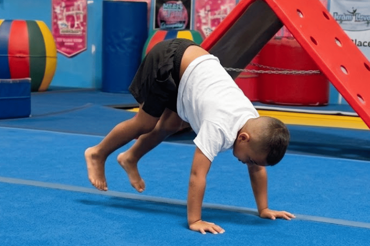 Gerakan bear crawl dapat melatih kekuatan otot anak