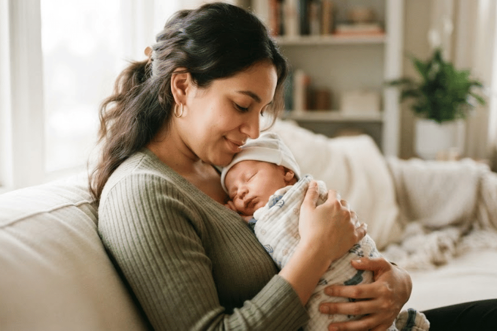 Anjloknya kadar hormon estrogen dan progesteron