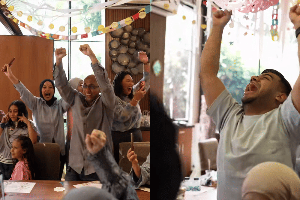 Momen gender reveal anak kedua Miskah Shafa