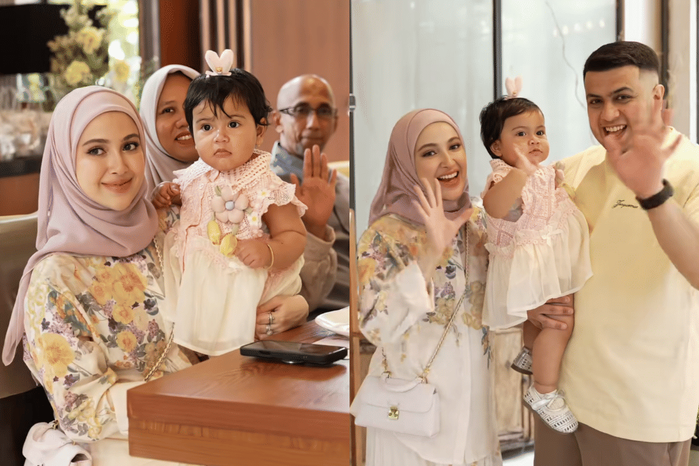 Momen gender reveal anak kedua Miskah Shafa