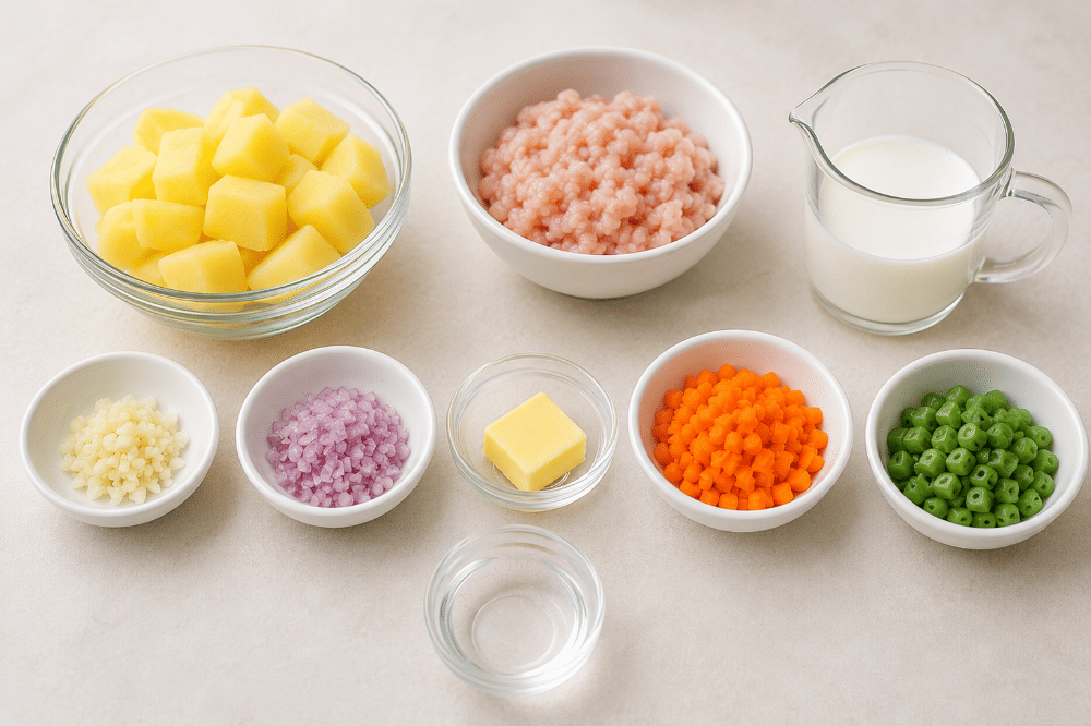 Bahan-bahan Mashed Potato Chicken