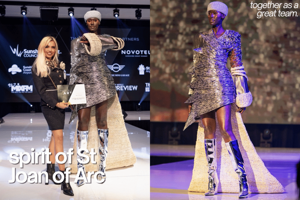 Keren! Laras Andriyani Raih Penghargaan lewat Fashion Daur Ulang