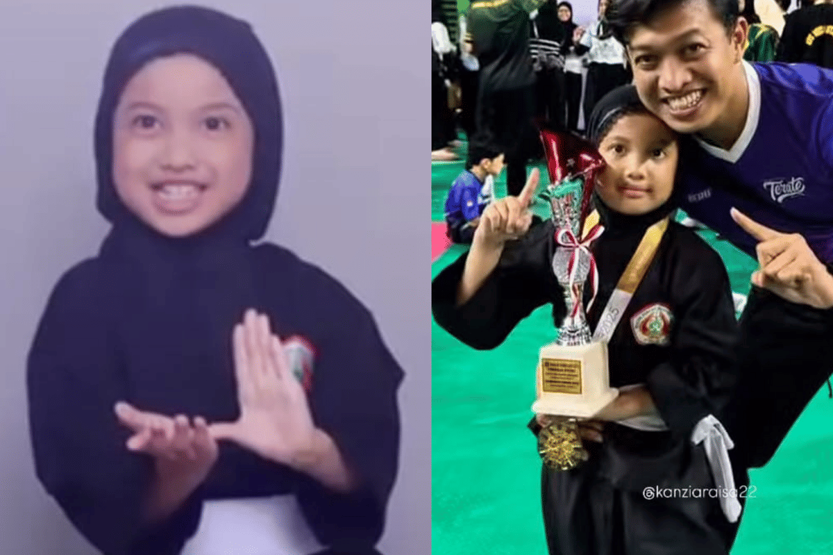 Kanzia masih terus mengasah kemampuannya hingga saat ini