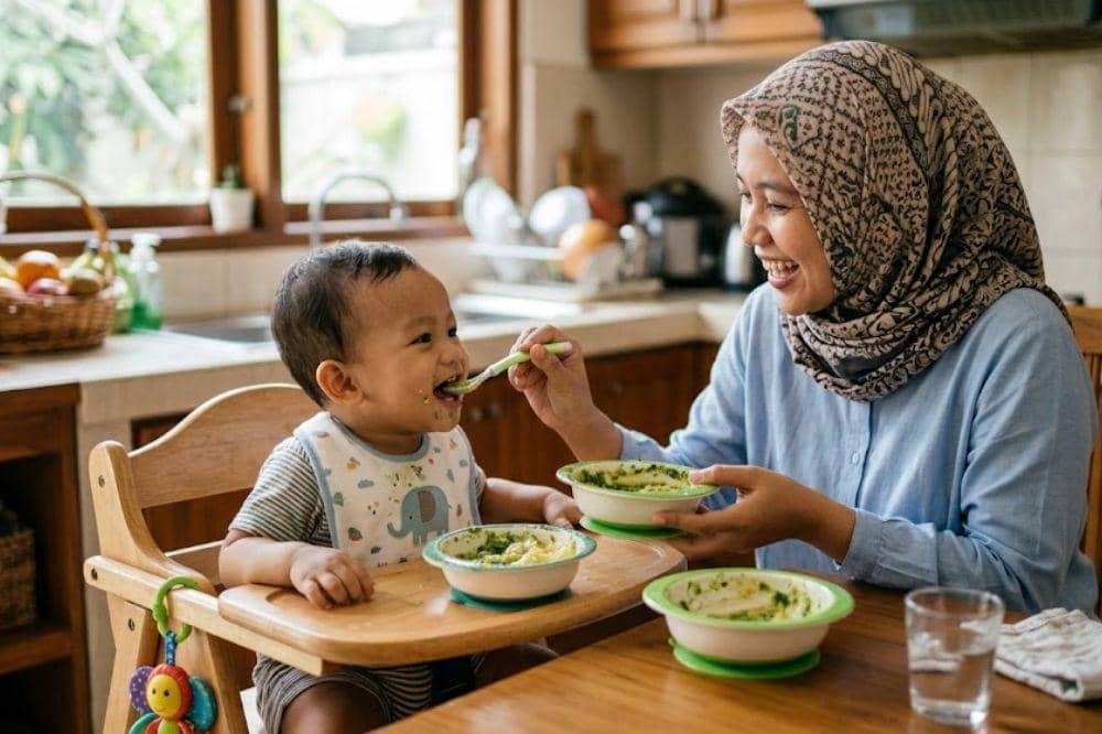 Resep Bubur Apel dan Bayam untuk MPASI, Kaya Zat Besi!