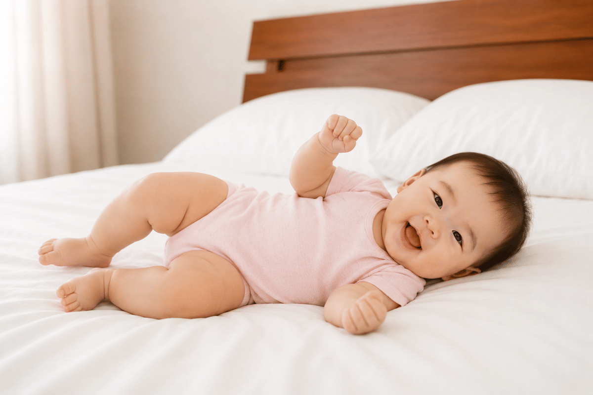 Pesan tersirat yang disampaikan bayi lewat bahasa tubuh.