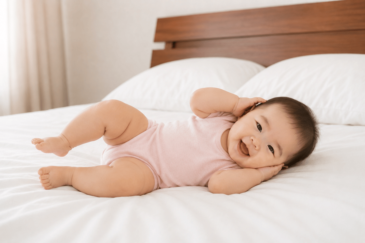 Pesan tersirat yang disampaikan bayi lewat bahasa tubuh.