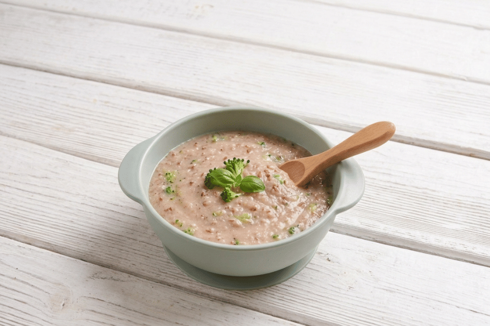Resep Bubur Beras Merah Tuna Brokoli untuk MPASI, Penuh Nutrisi!