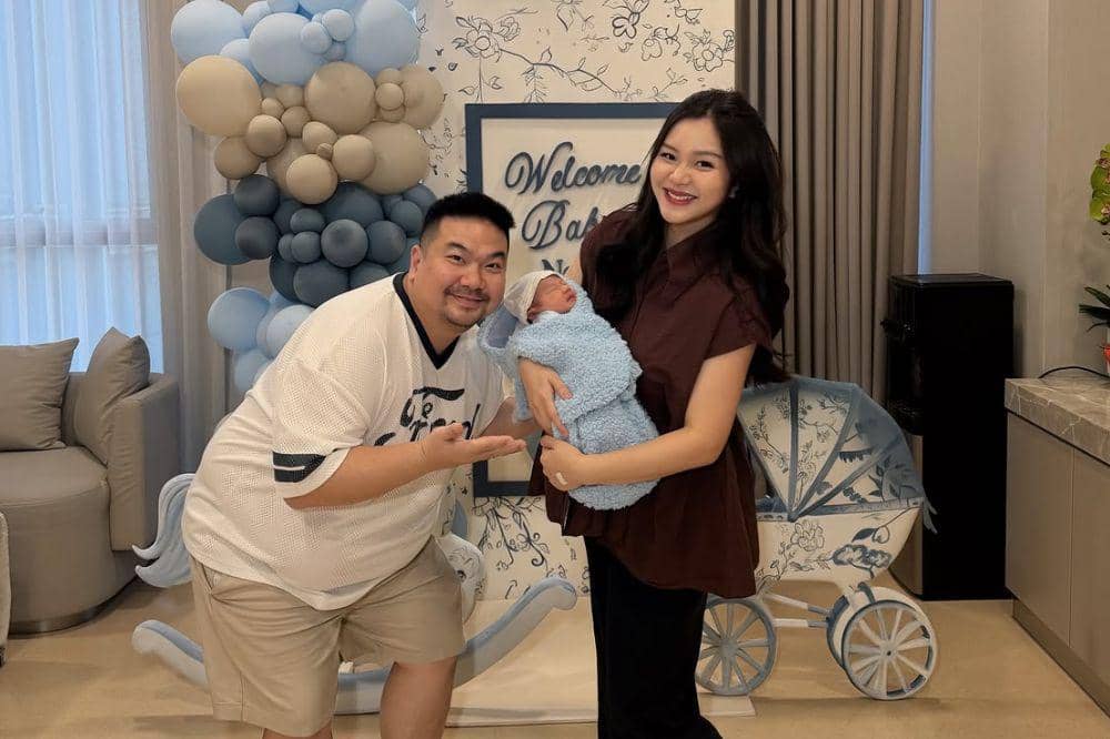 5 Momen Bahagia Nex Carlos dan Istri Dikaruniai Anak Ketiga