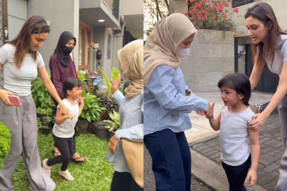 Momen Haru Jema Anak Syafira Nangis Ditinggal Ncus Pulang Kampung