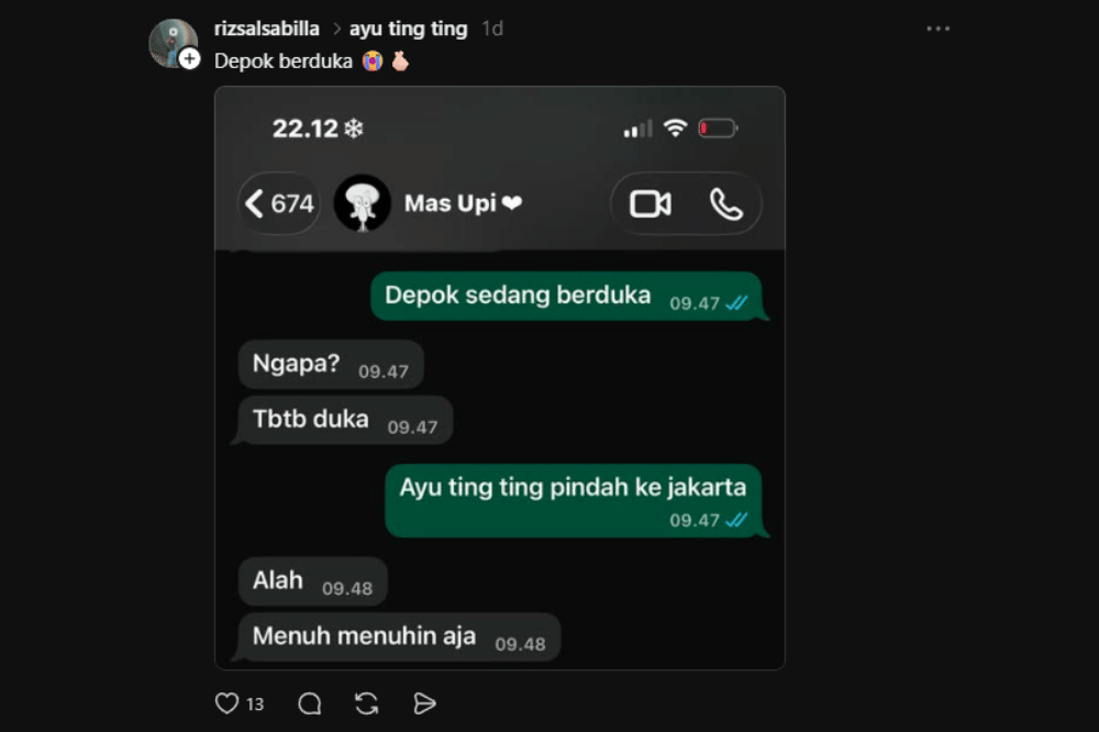 Komentar Ayu TIng TIng pindah rumah 3