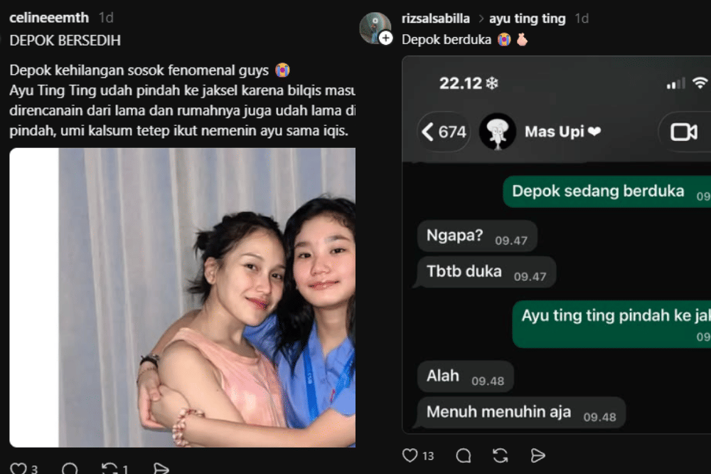 Kocak! Ini 8 Komentar Lucu Netizen Usai Ayu Ting Ting Pindah ke Jaksel