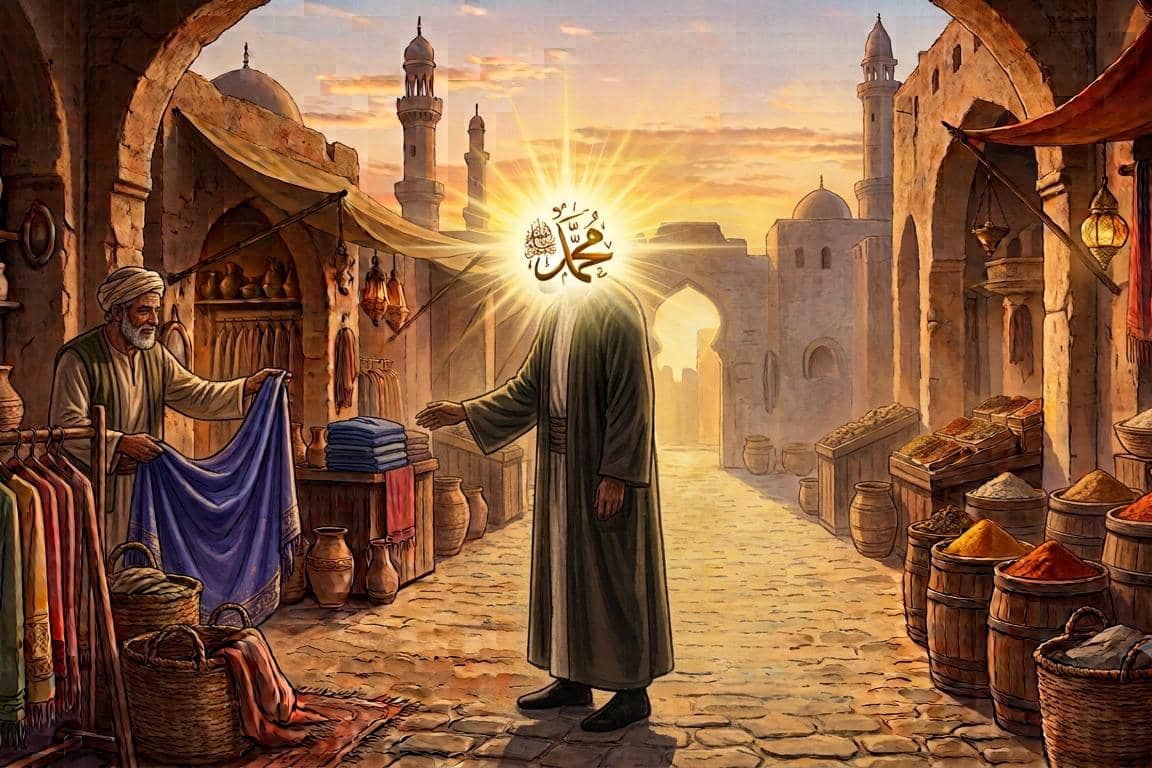 Keteladanan nabi Muhammad SAW membawa 8 dirham ke pasar untuk membeli baju malah mengantarkan pada peristiwa penuh berkah
