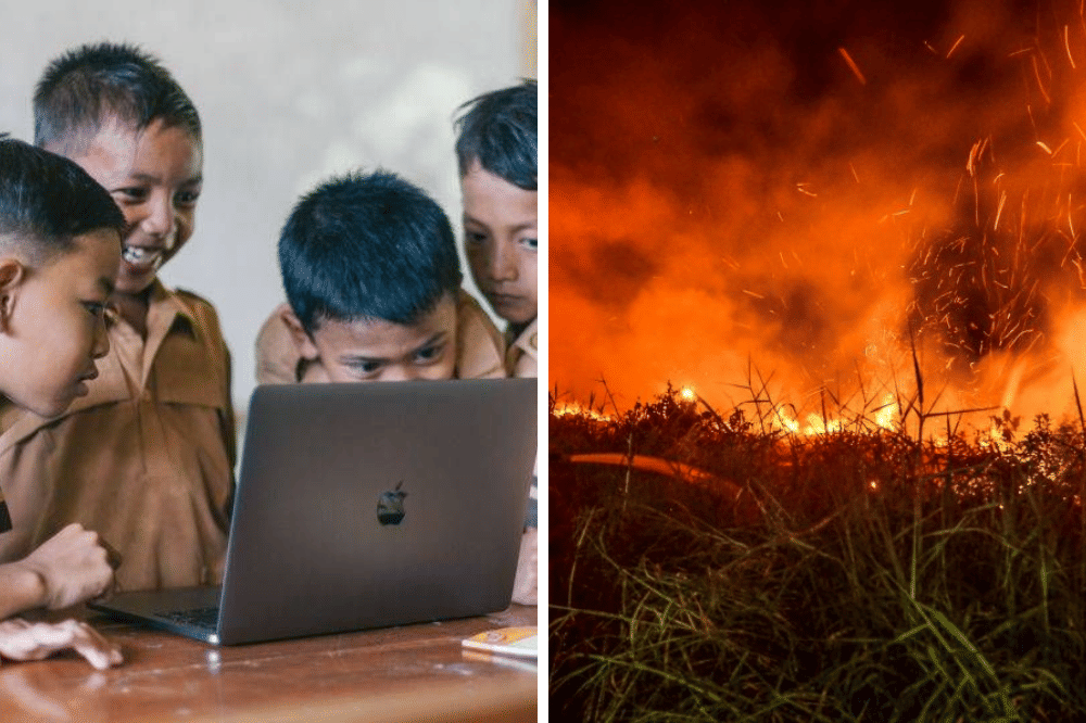 Pembelajaran Online di Kota Pontianak, Imbas Asap Karhutla