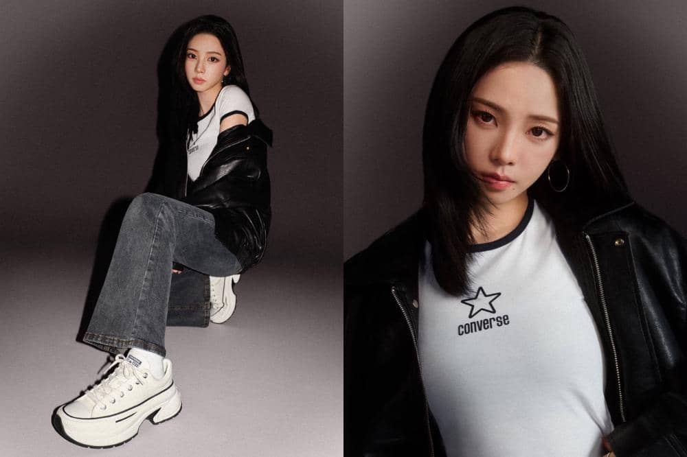 Penampilan Edgy Karina aespa dengan Platform Shoes, Boyish Style!
