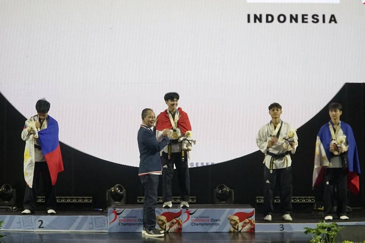 Andi Sultan atlet taekwondo berbakat asal Indonesia raih medali emas di Indonesia Open Championships 2026 