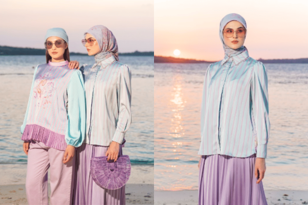 Perpaduan motif bawah laut dan monogram ikonis