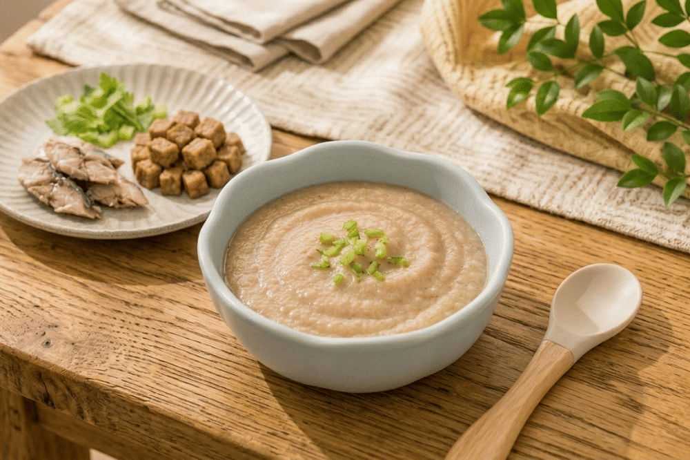 Menu MPASI 6 sampai 12 bulan tinggi kalori dan protein
