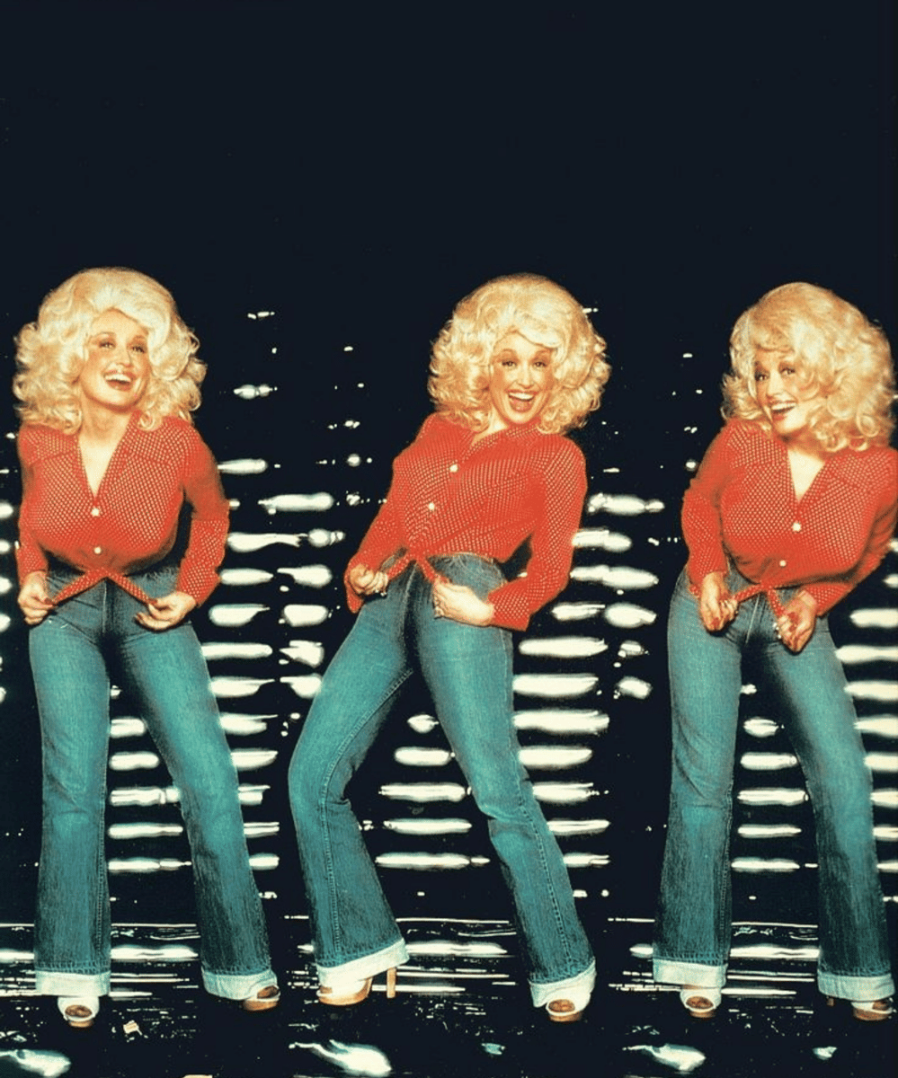 Potret fashion Dolly Parton (2)