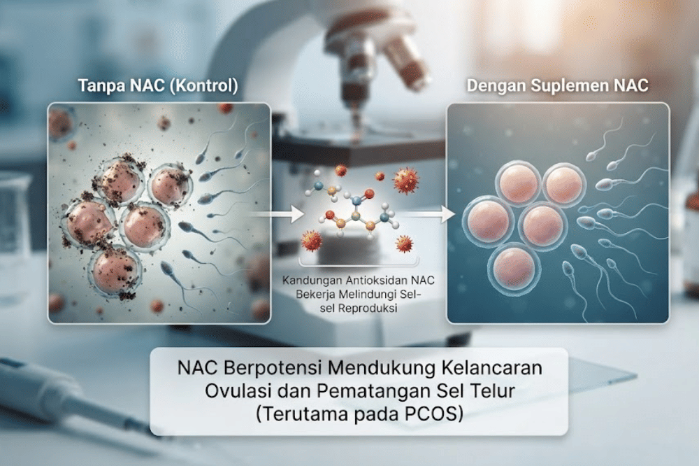 Hubungan NAC dengan peningkatan kesuburan dan ovulasi