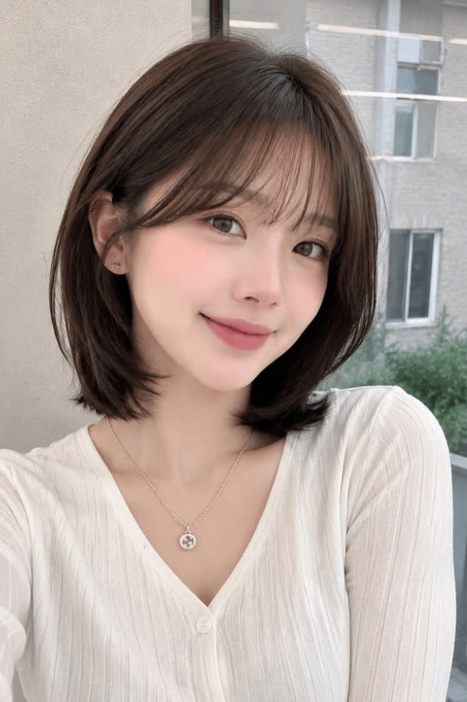 French Bob dengan Oval Layer 