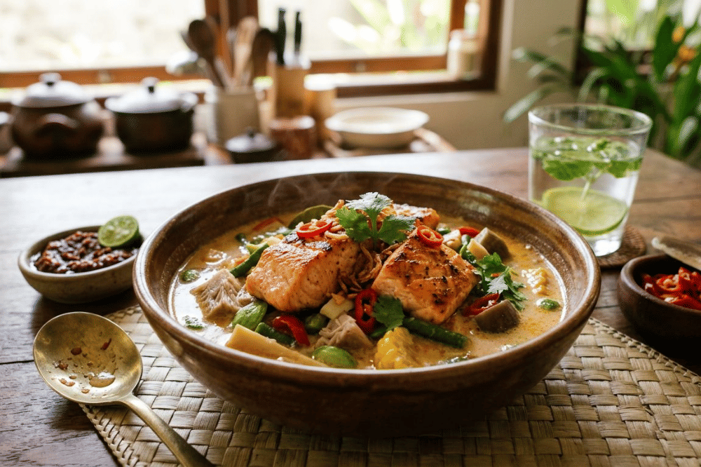 Resep Sayur Lodeh dengan Ikan Salmon, Nutrisi Lengkap Ibu Menyusui