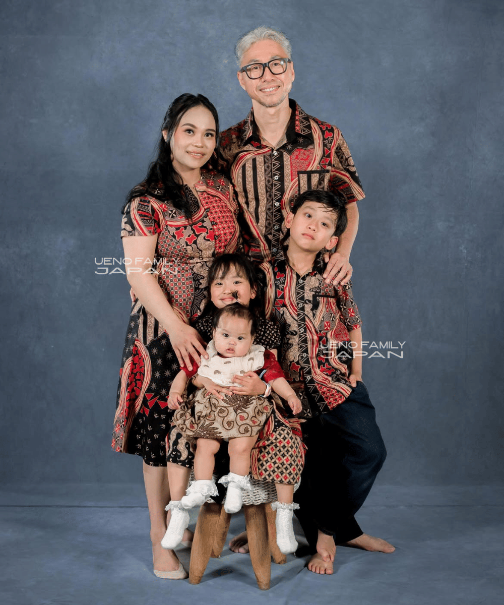 Keluarga multikultural dari Indonesia dan Jepang