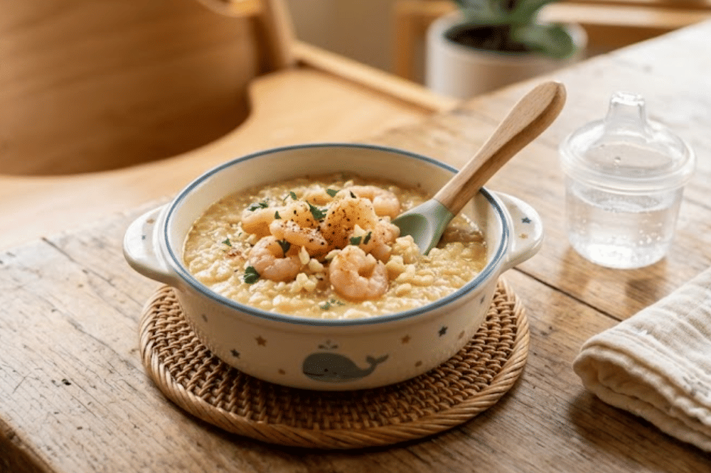 Resep Creamy Garlic Butter Shrimp untuk MPASI, Gurih dan Bergizi