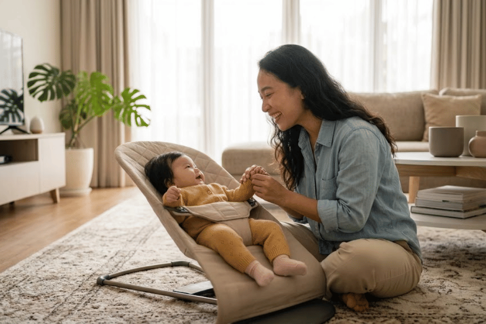 Kapan bayi mulai menoleh saat namanya dipanggil?