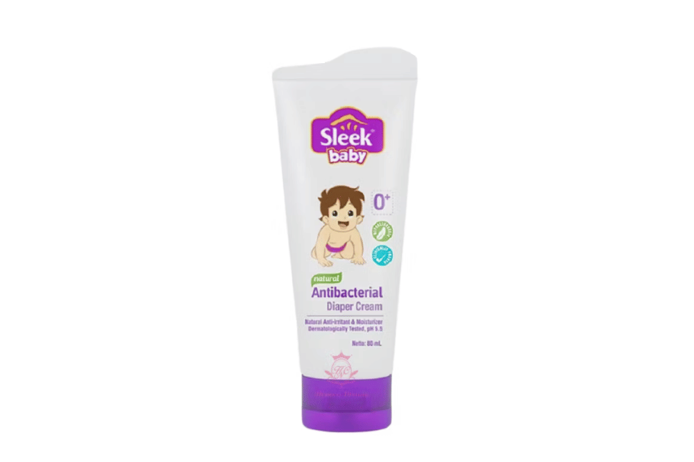 Sleek baby natural antibacterial diaper cream tube