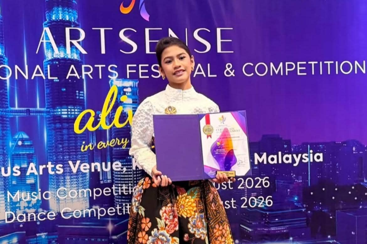 Bikin Bangga! Masih Kelas 6 SD, Firyal Nasyorleen Menang Lomba Vokal Internasional di Malaysia