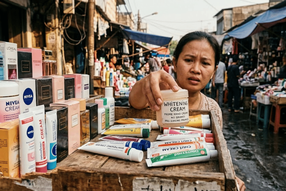 Risiko paparan bahan terlarang dan produk palsu
