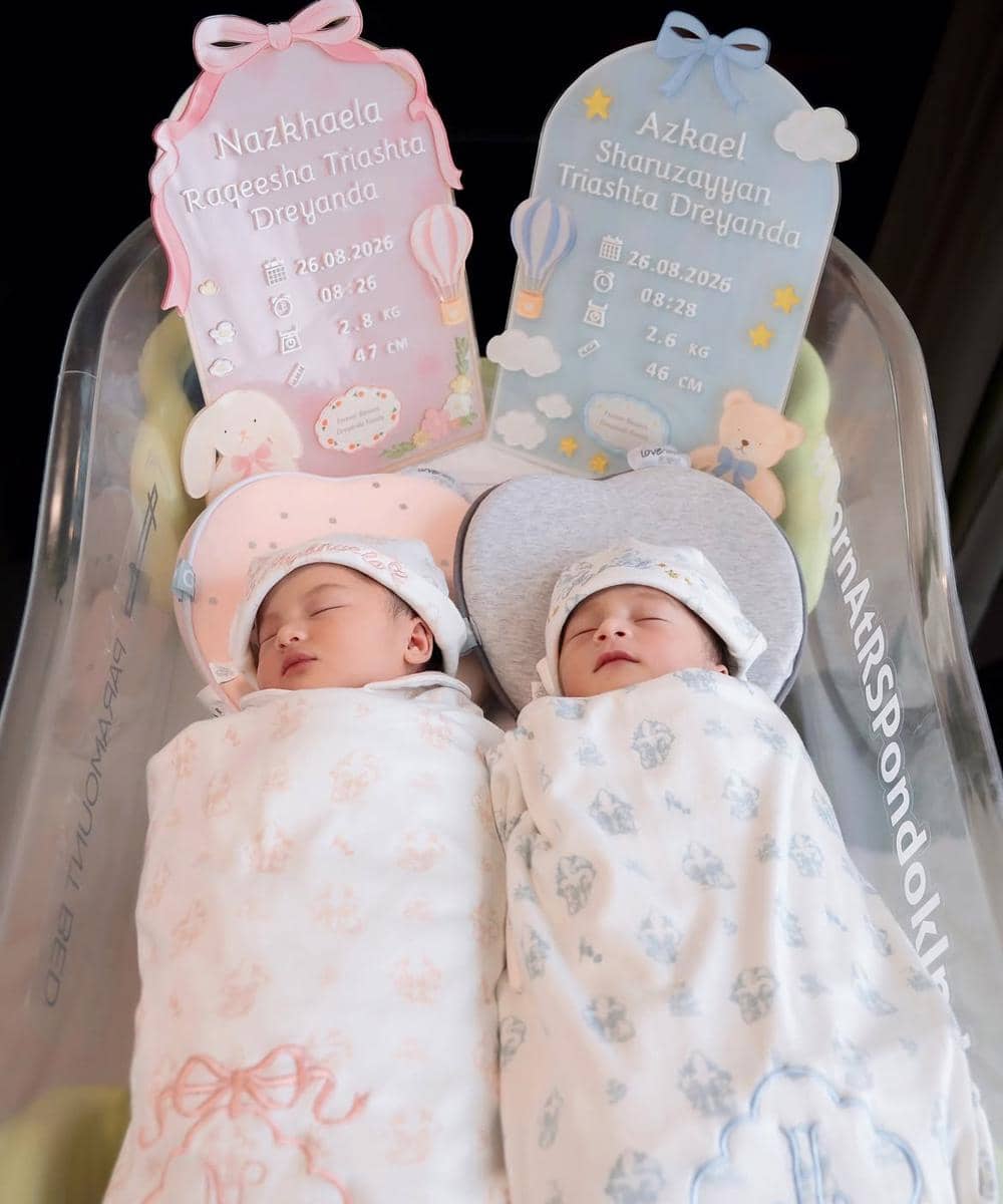 Nama tengah merujuk pada anak ketiga dan tanggal lahir 