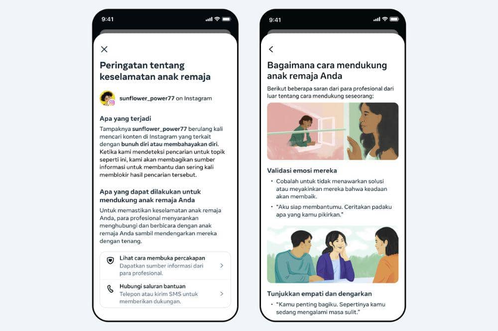 Setelah terhubung, orangtua bisa mengatur beberapa fitur