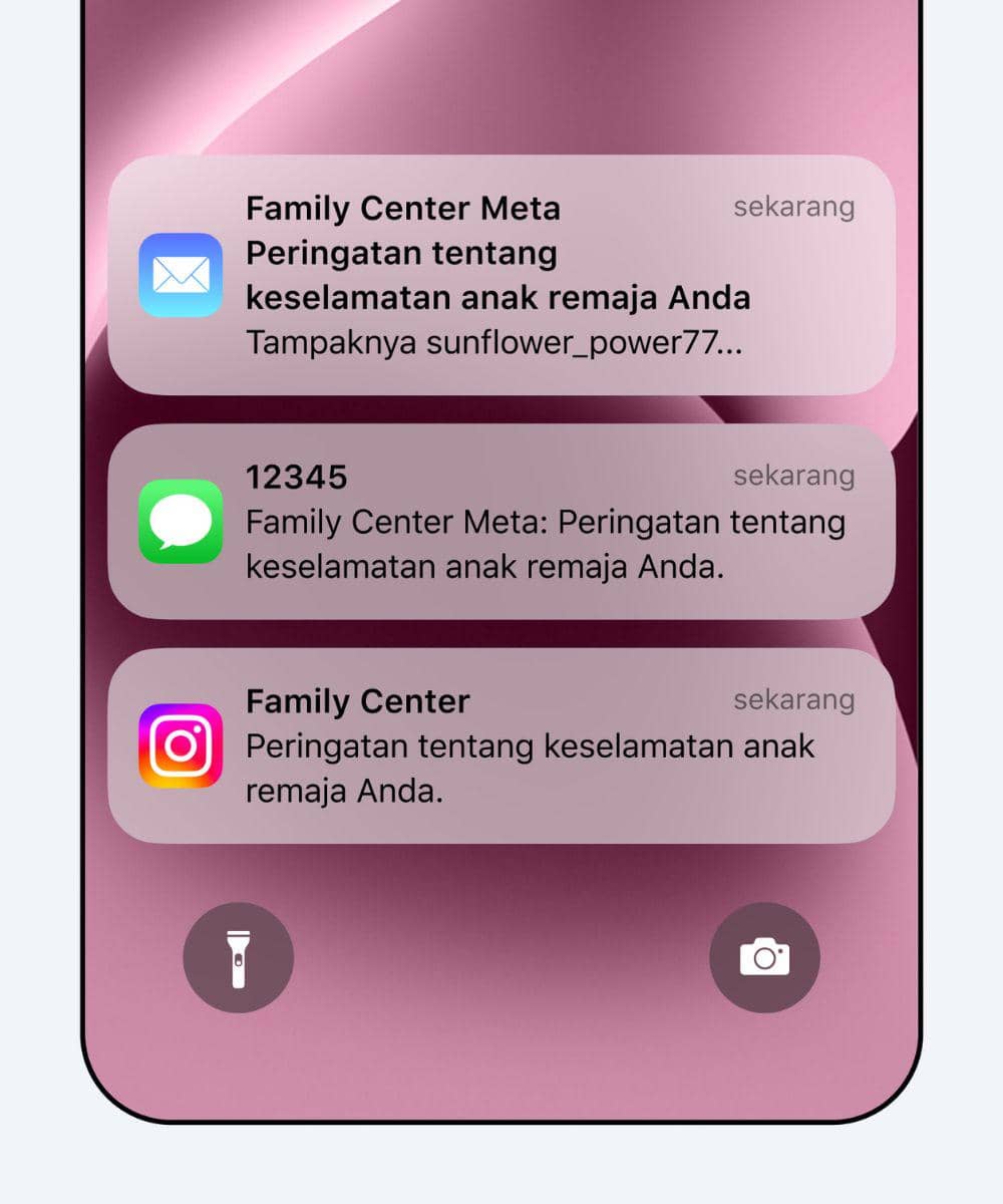Orangtua akan mendapat notifikasi jika remaja melakukan pencarian berulang