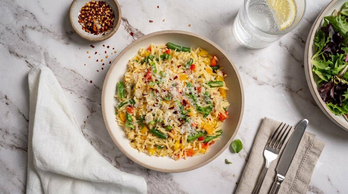 Resep Veggie Orzo dengan Parmesan, Menu Sehat untuk Anak