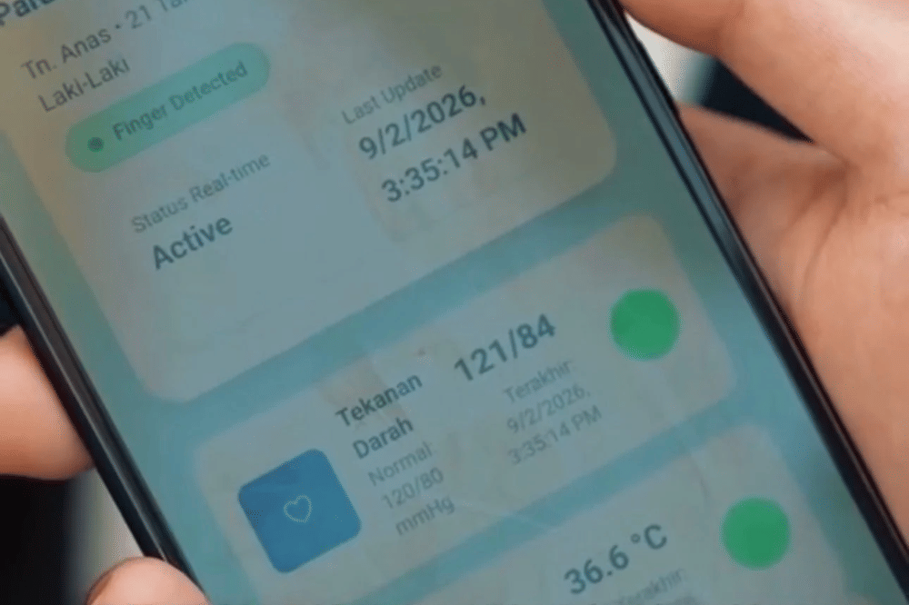 Penggunaan rompi dapat di pantau secara real-time via aplikasi