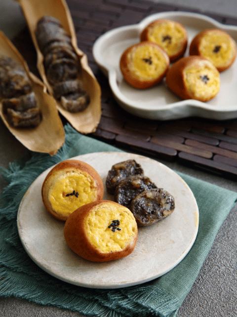 Wagashi Course - Satsumaimo Manju and Kurumi Yubeshi.png