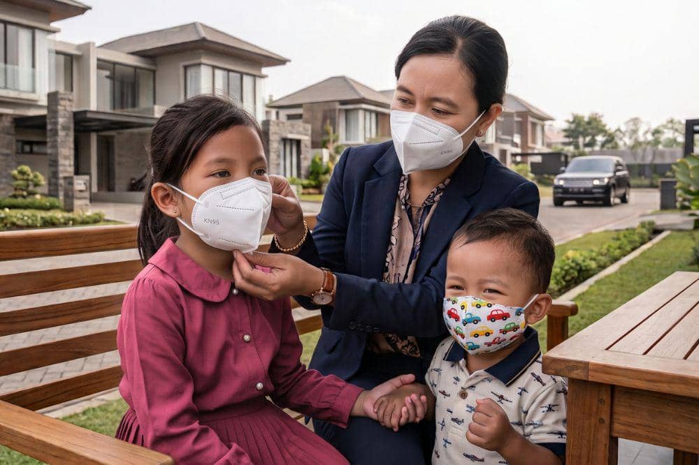 Cara Memilih Masker Sesuai Usia Anak yang Melindungi dari Abu Vulkanik