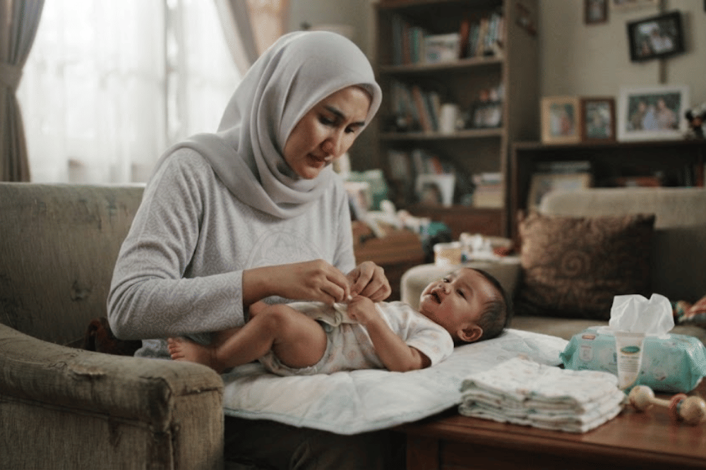 Risiko kontaminasi silang partikel abu pada tubuh bayi