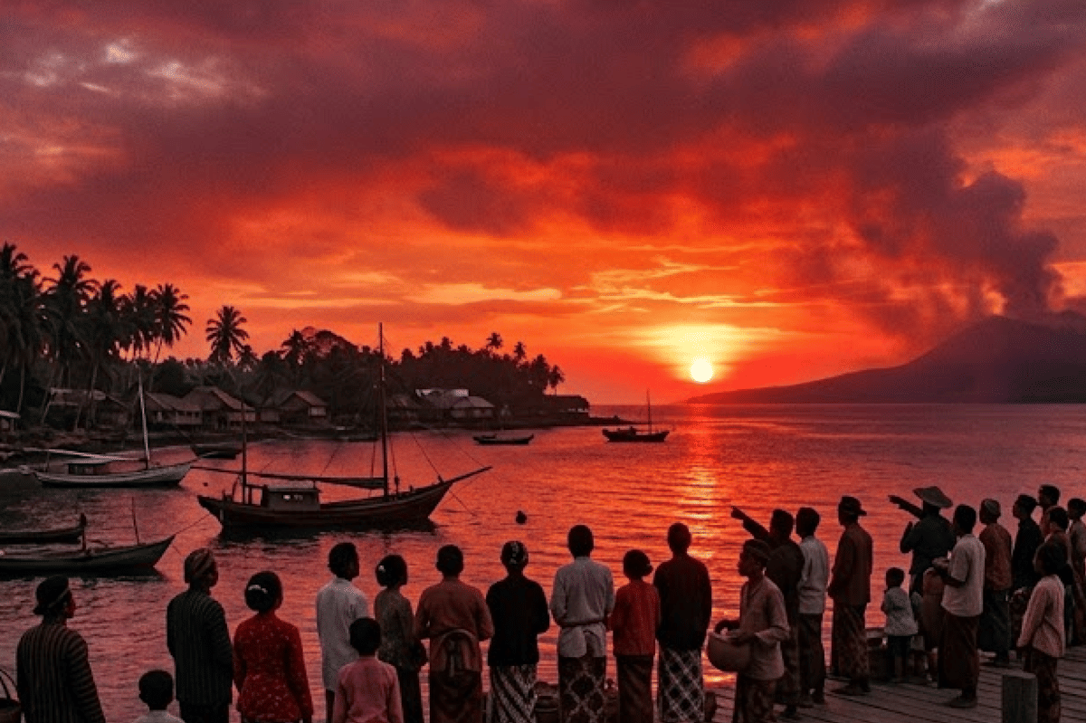 Letusan gunung krakatau sampai memengaruhi suhu bumi saat itu
