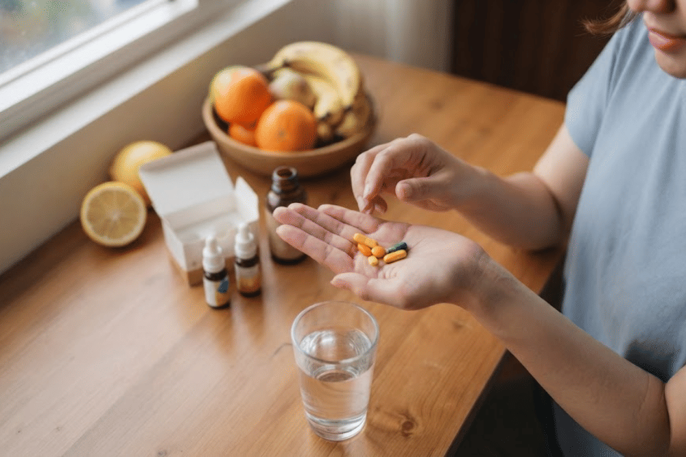 Antioksidan tambahan seperti Vitamin E dan Glutathione
